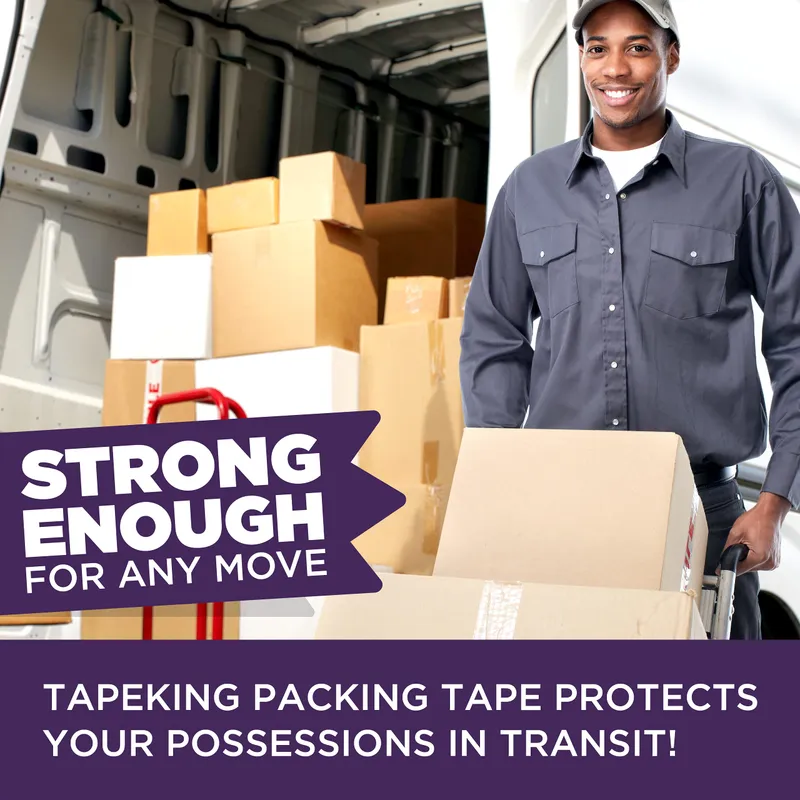 Tape King Heavy Duty Clear Packing Tape, 60 Yards/Roll, 12 Rolls - For Packing, Shipping and Moving — image 3